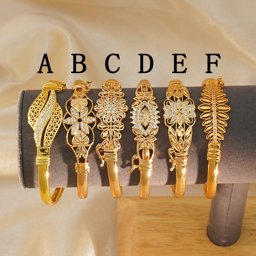 Ethnic Fashion In Dubai - 1ชิ้นดูไบดอกไม้เซอร์โคเนียมฝังสร้อยข้อมือหิน,แอฟริกาเอธิโอเปียฮาวายสร้อยข้อมือ,รอมฎอนเครื่องประดับของขวัญที่ดีที่สุด