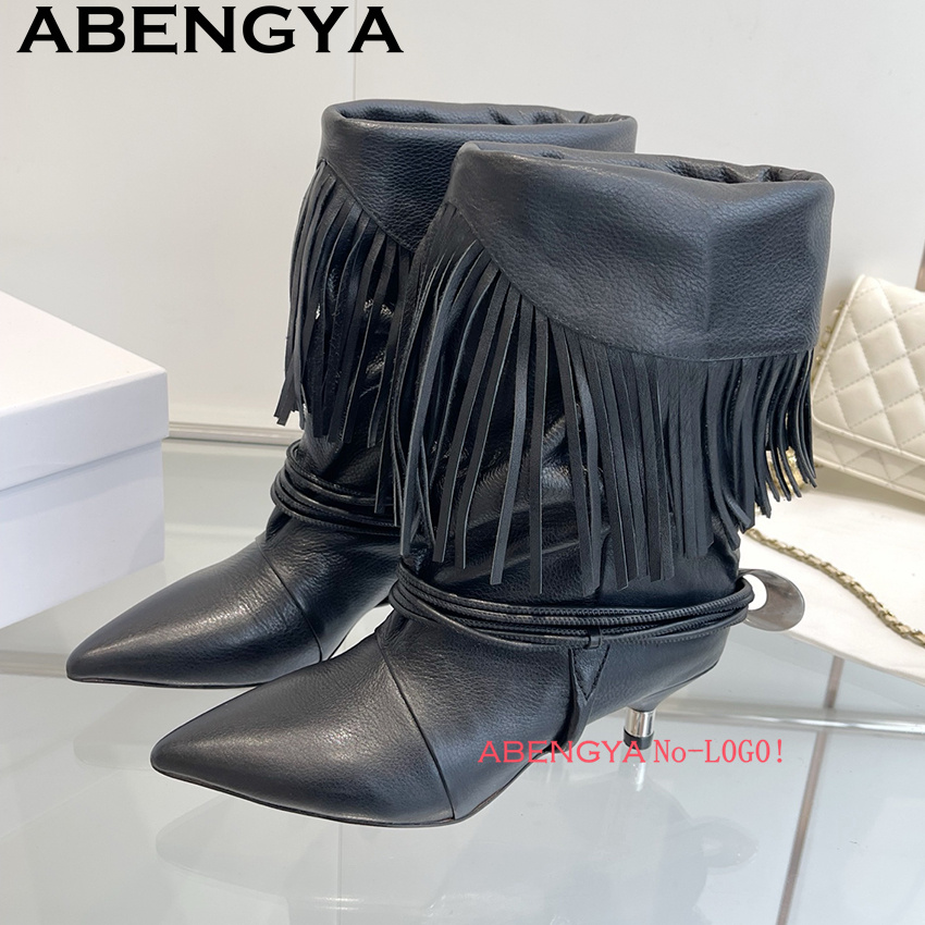 รองเท้าบูทเชลซีหนังกลับแต่งพู่ - Ethnic Fashion Week บทวิจารณ์และราคา