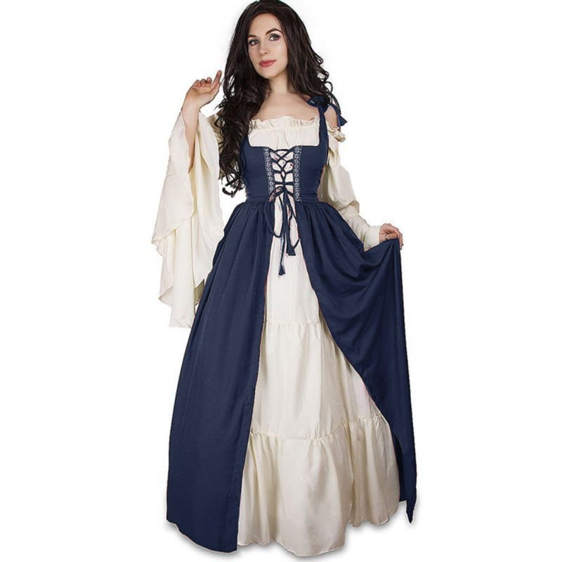 ชุดเดรสยุคเรอเนซองส์ยุคกลาง คา - Ethnic Fashion Dress บทวิจารณ์และราคา