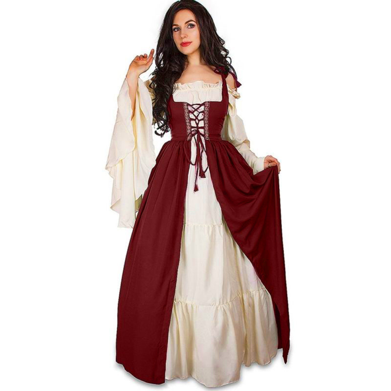 ชุดเดรสยุคเรอเนซองส์ยุคกลาง คา - Ethnic Fashion Dress บทวิจารณ์และราคา