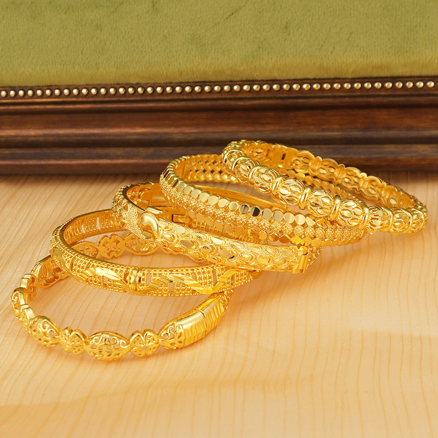 ชุดกำไลข้อมือลายแกะสลักนกยูงสี - Ethnic Fashion In Dubai บทวิจารณ์และราคา