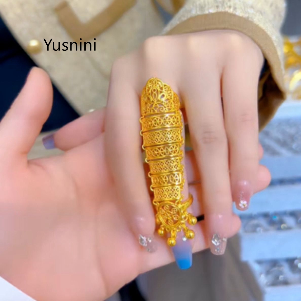 แหวนทองชุบ 24K สไตล์ชาติพันธุ์ - Ethnic Fashion In Dubai บทวิจารณ์และราคา