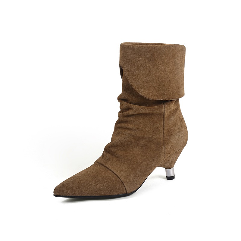 Pointy Toeลูกแมวรองเท้าส้นสูงก - Ethnic Fashion Week บทวิจารณ์และราคา