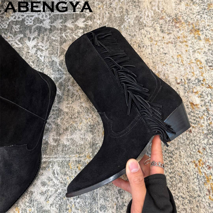 ใหม่ Suede Tassels Designer ข้ - Ethnic Fashion Week บทวิจารณ์และราคา