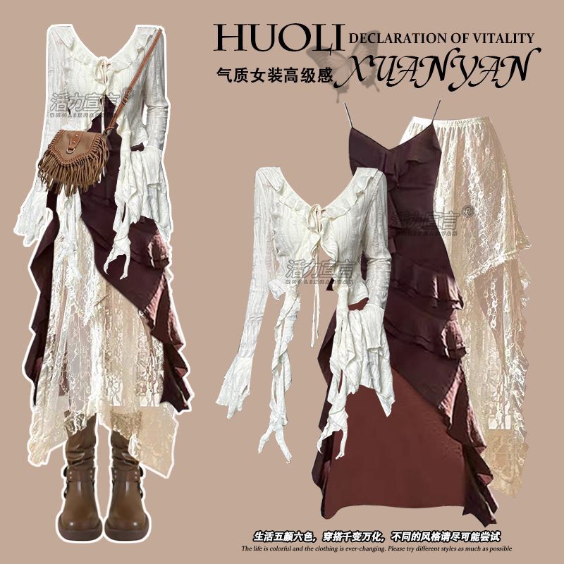 ชุดเซ็ตสามชิ้นสำหรับผู้หญิง สไ - Ethnic Fashion Dress บทวิจารณ์และราคา